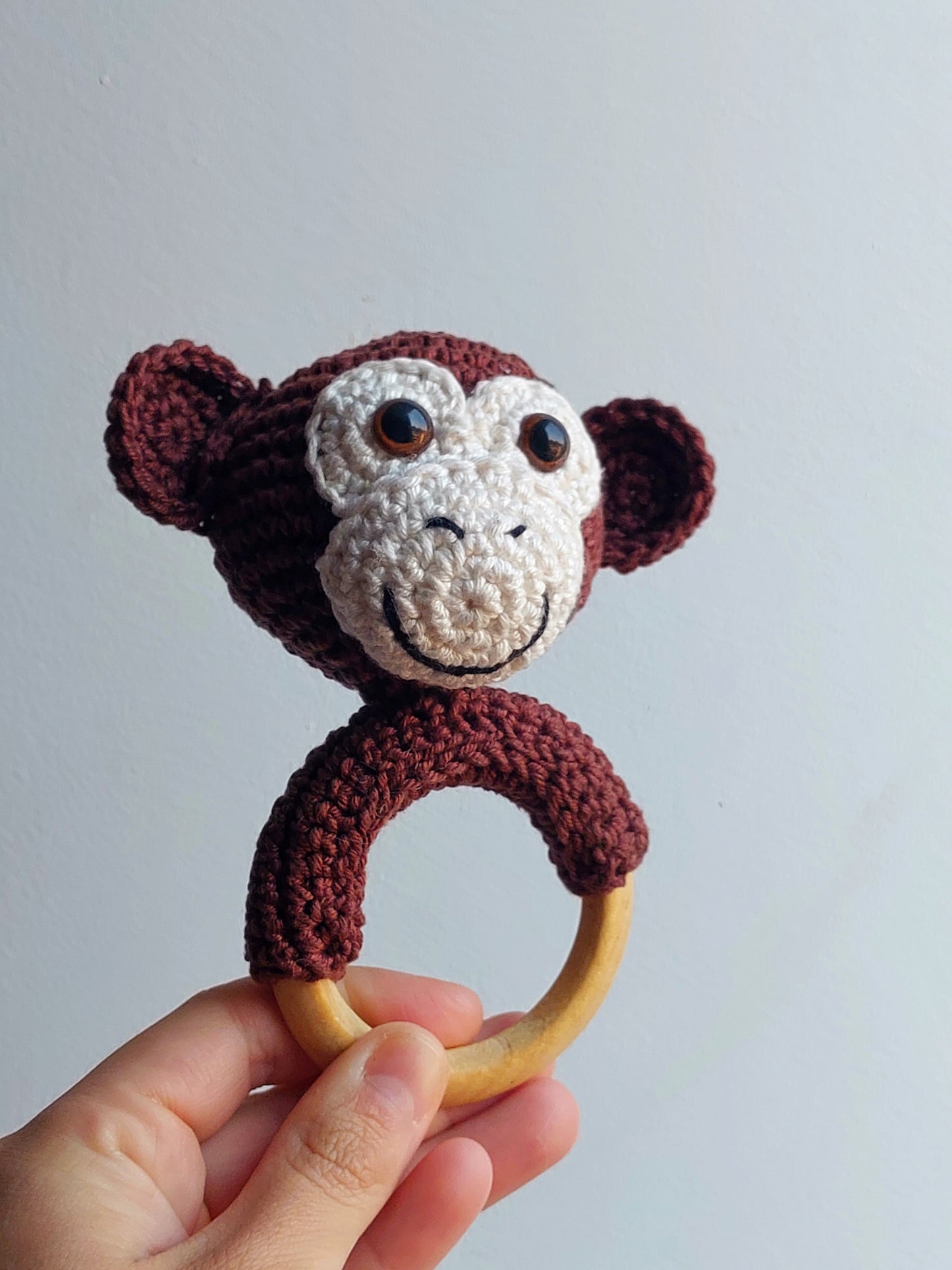 Amigurumi - Chocalho Macaco