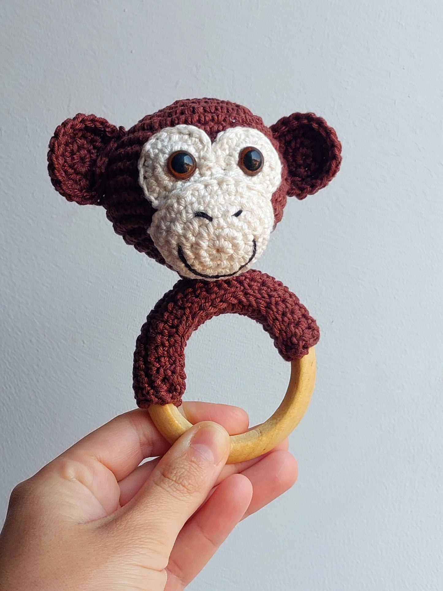 Amigurumi - Chocalho Macaco