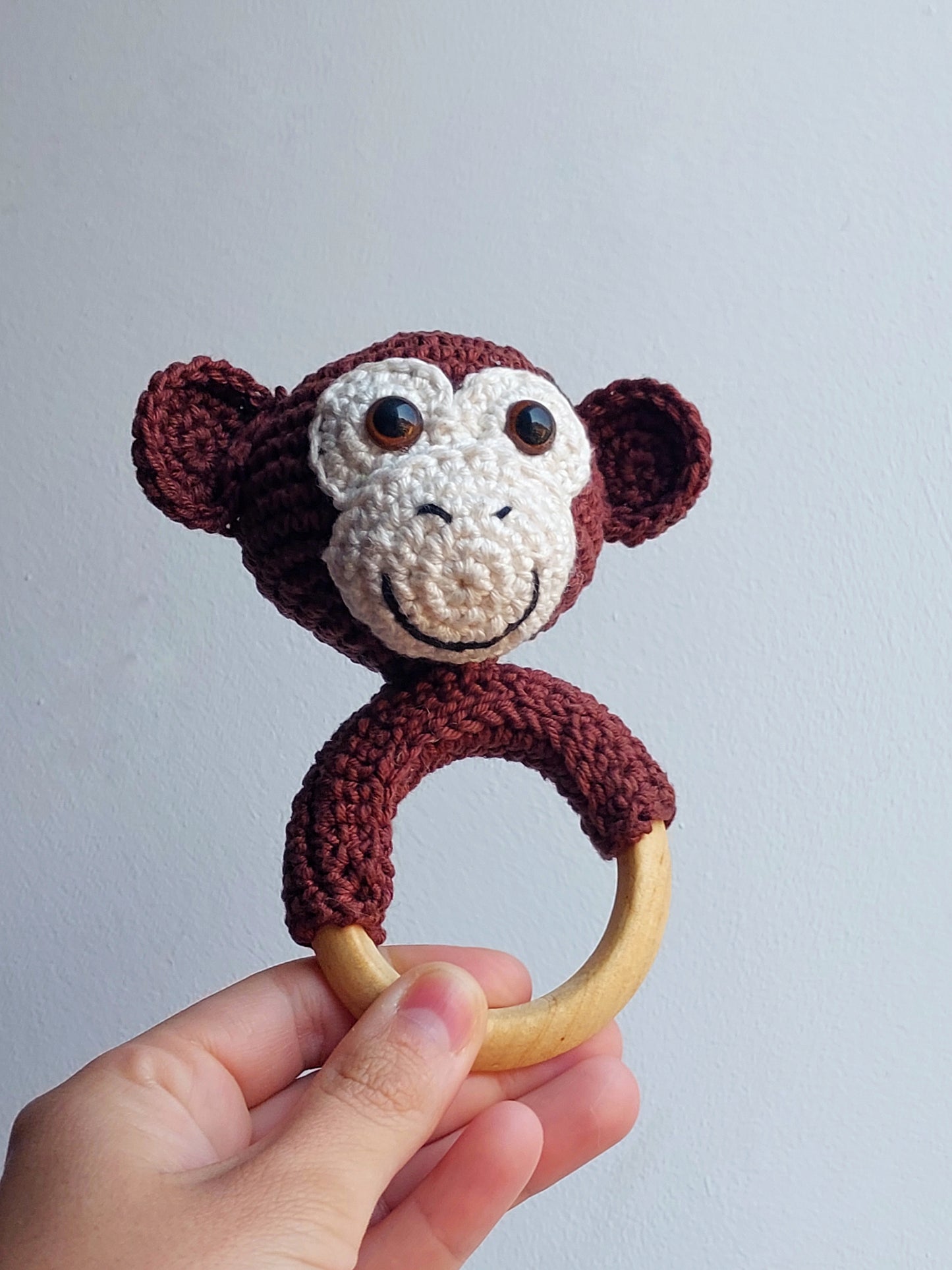 Amigurumi - Chocalho Macaco