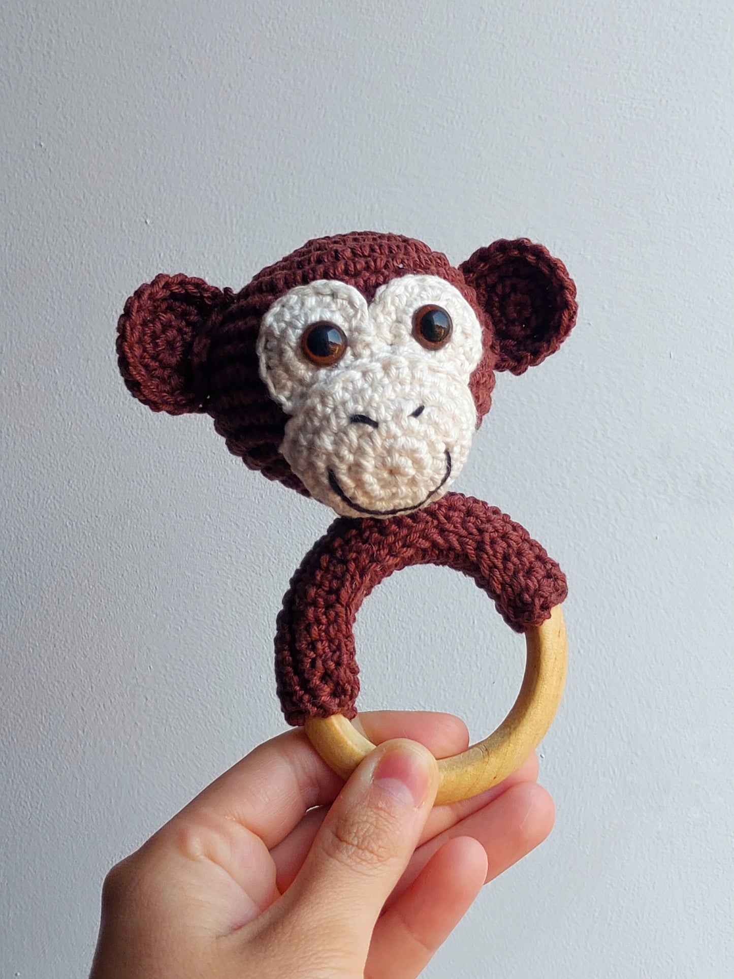 Amigurumi - Chocalho Macaco