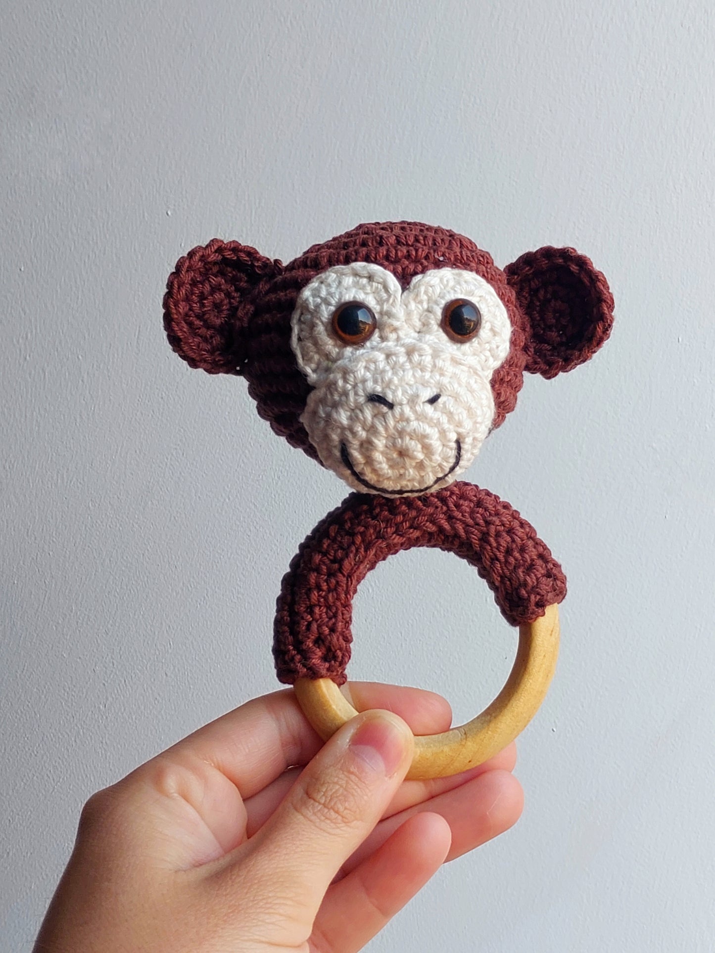 Amigurumi - Chocalho Macaco