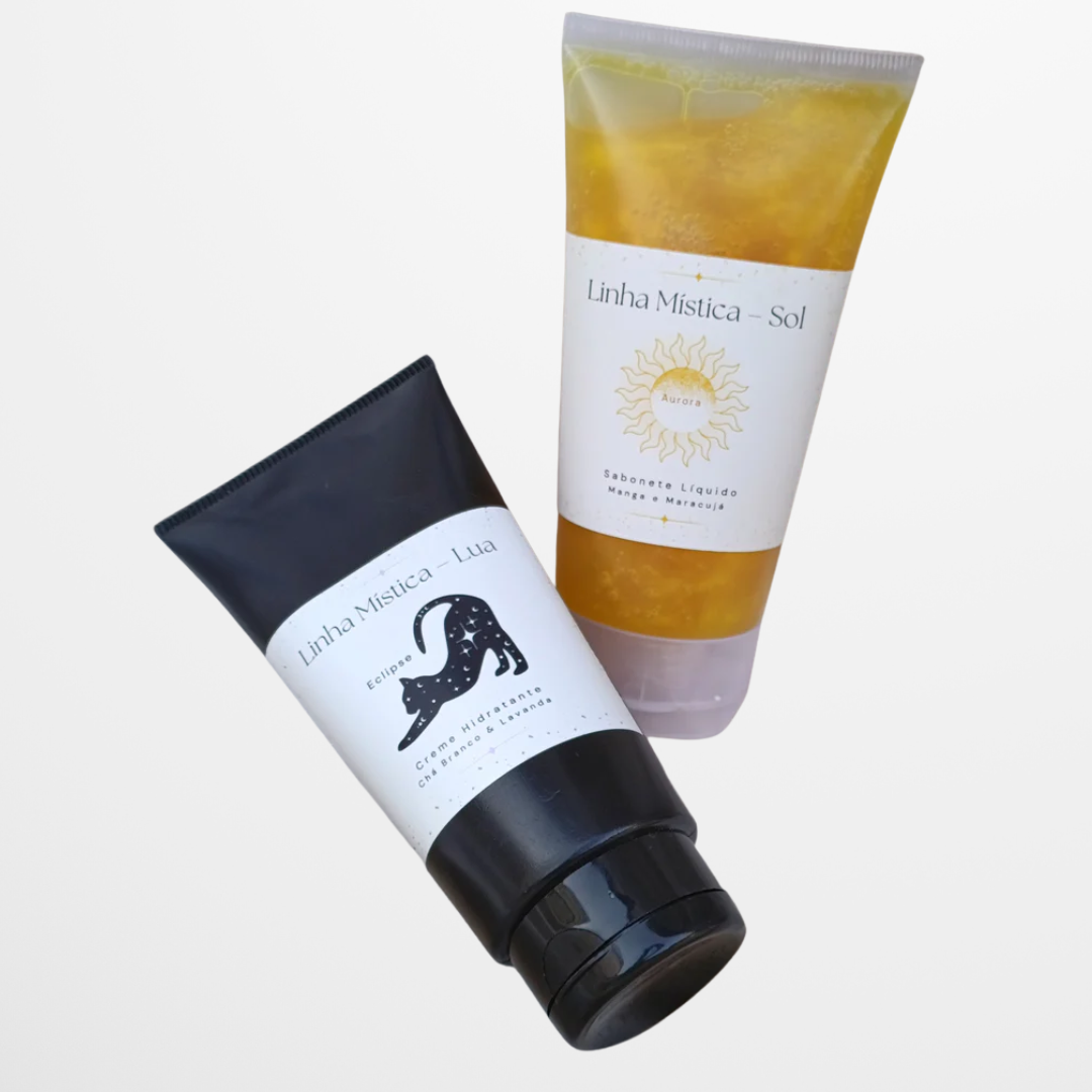 KIT Sabonete Facial Sol + Creme Hidratante Lua - Linha Mística