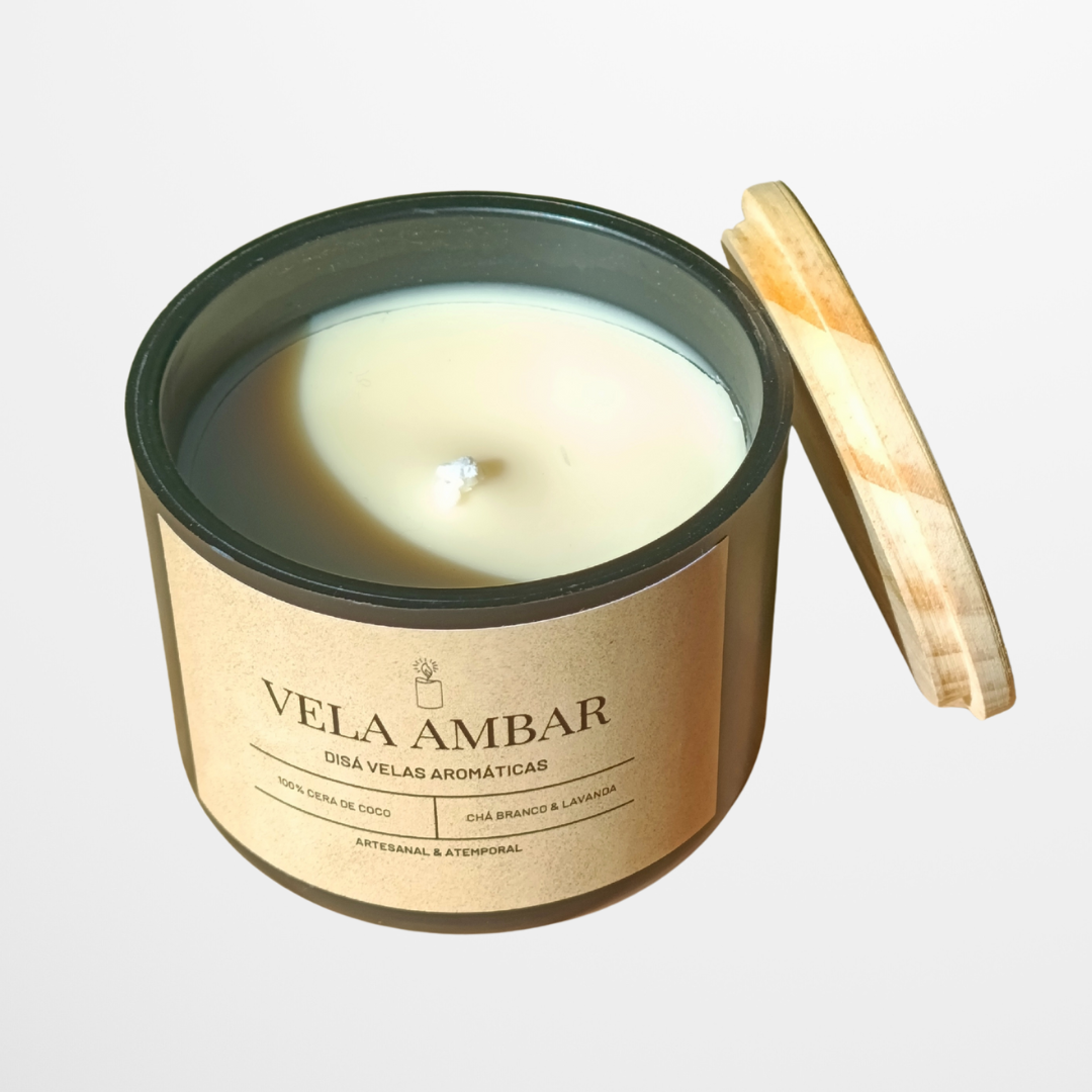 Vela Aromática Âmbar – 200g