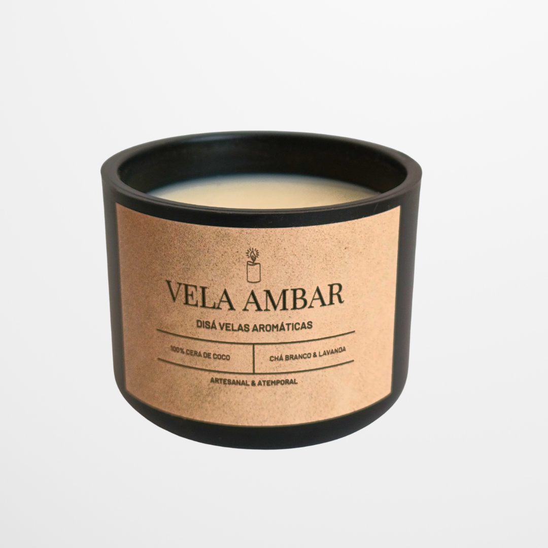 Vela Aromática Âmbar – 200g
