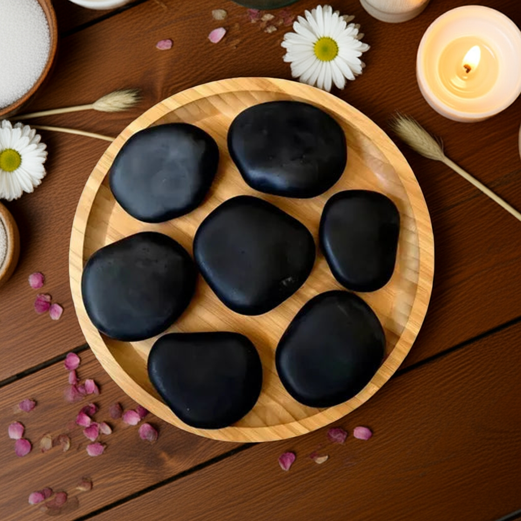 Kit Pedras Quentes Vulcânicas Para Massagem -  06 Unidades