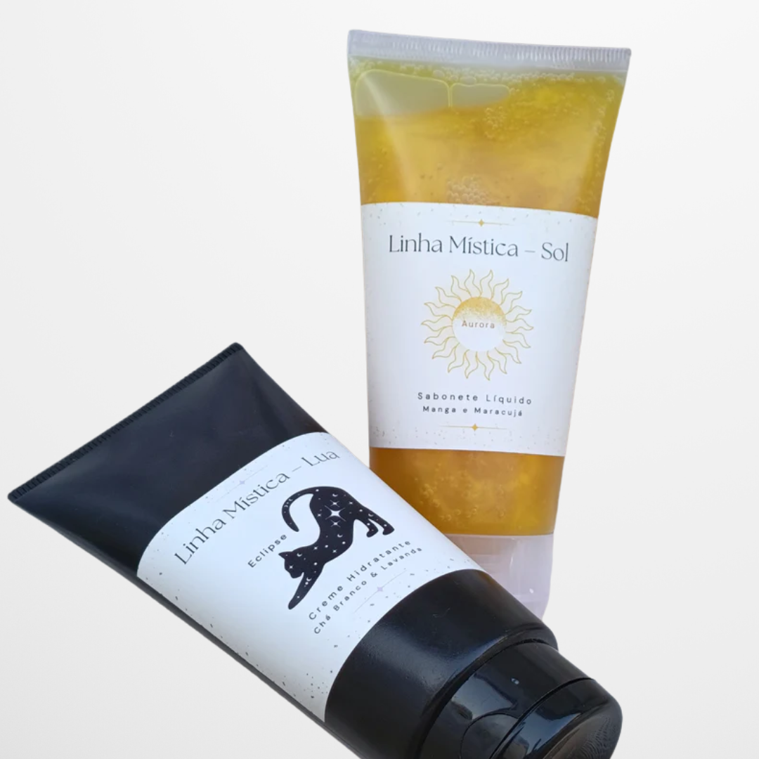 KIT Sabonete Facial Sol + Creme Hidratante Lua - Linha Mística
