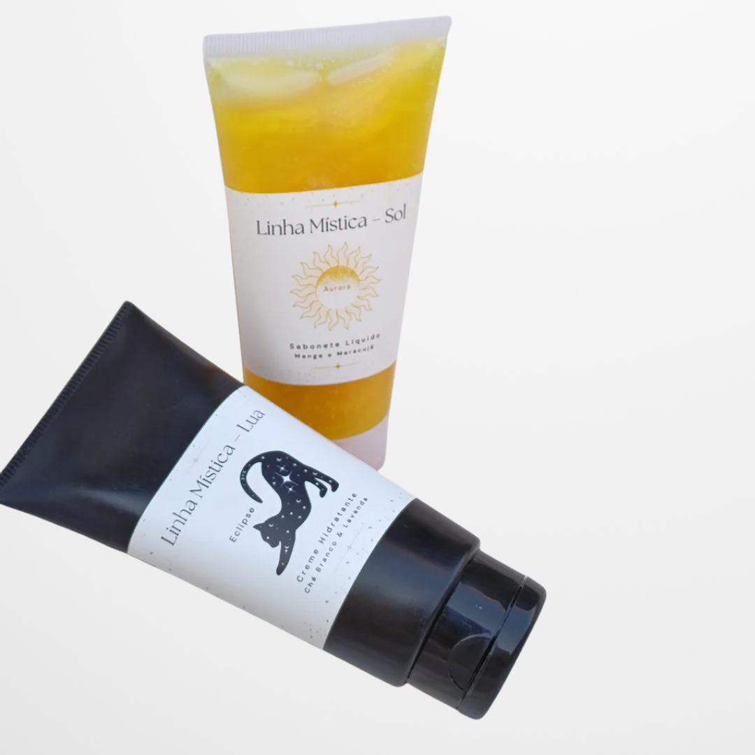 KIT Sabonete Facial Sol + Creme Hidratante Lua - Linha Mística