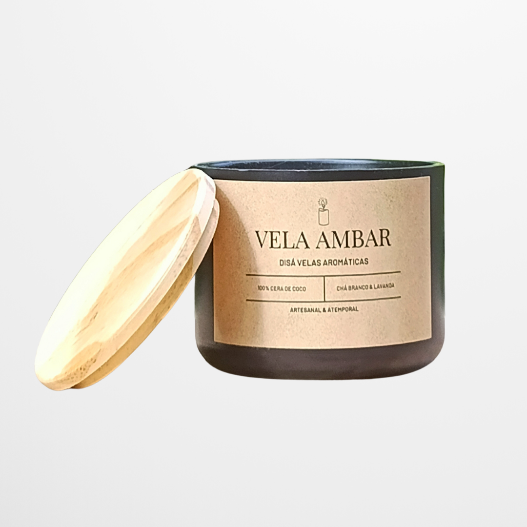 Vela Aromática Âmbar – 200g
