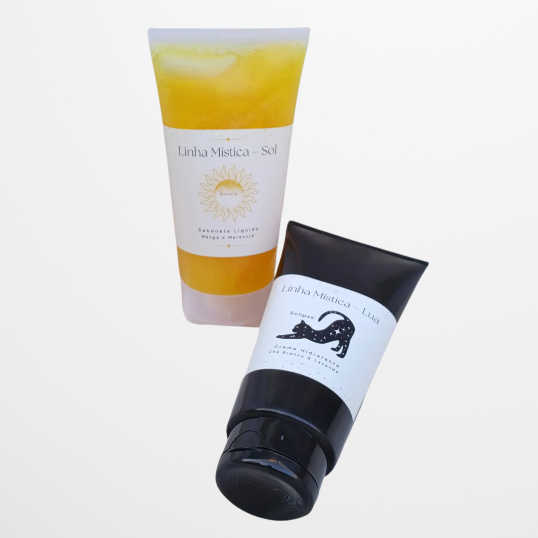 KIT Sabonete Facial Sol + Creme Hidratante Lua - Linha Mística