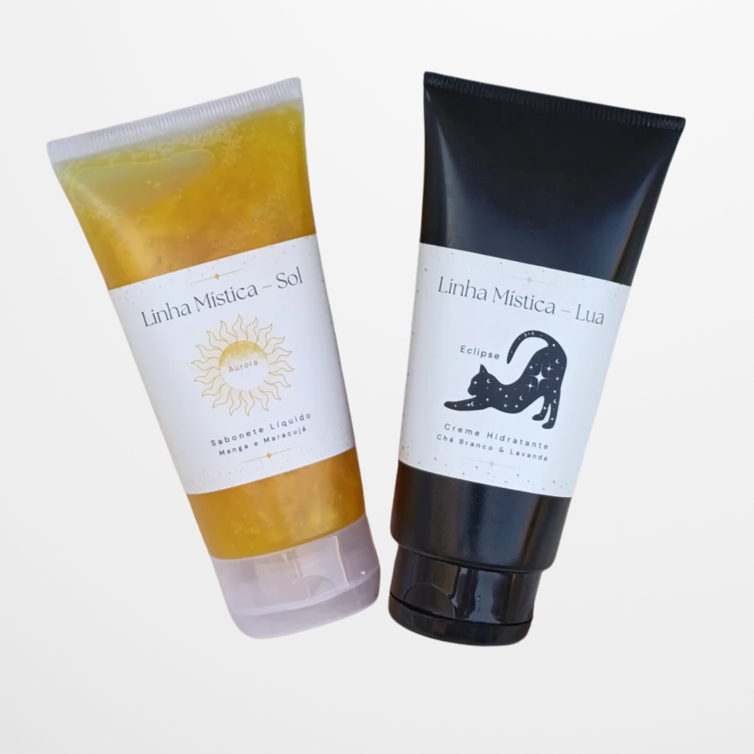 KIT Sabonete Facial Sol + Creme Hidratante Lua - Linha Mística
