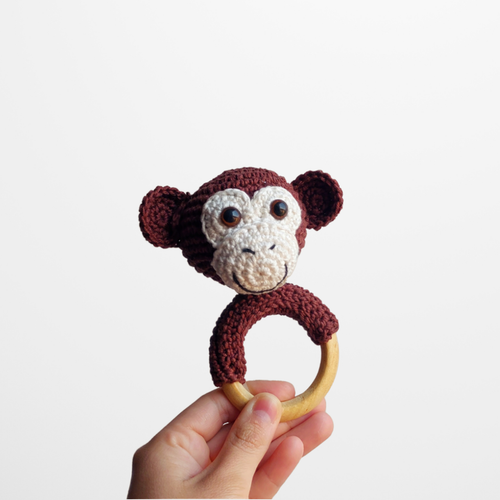 Amigurumi - Chocalho Macaco