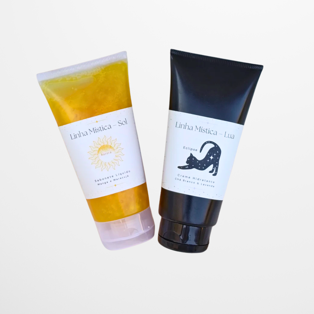 KIT Sabonete Facial Sol + Creme Hidratante Lua - Linha Mística
