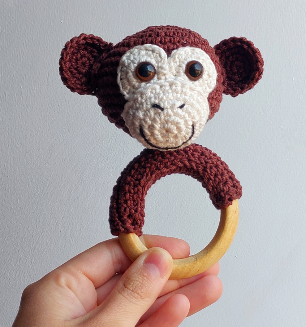 Amigurumi - Chocalho Macaco