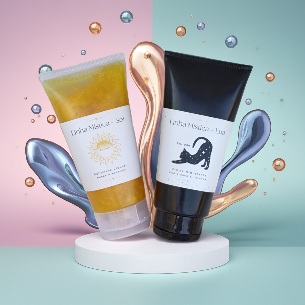 KIT Sabonete Facial Sol + Creme Hidratante Lua - Linha Mística