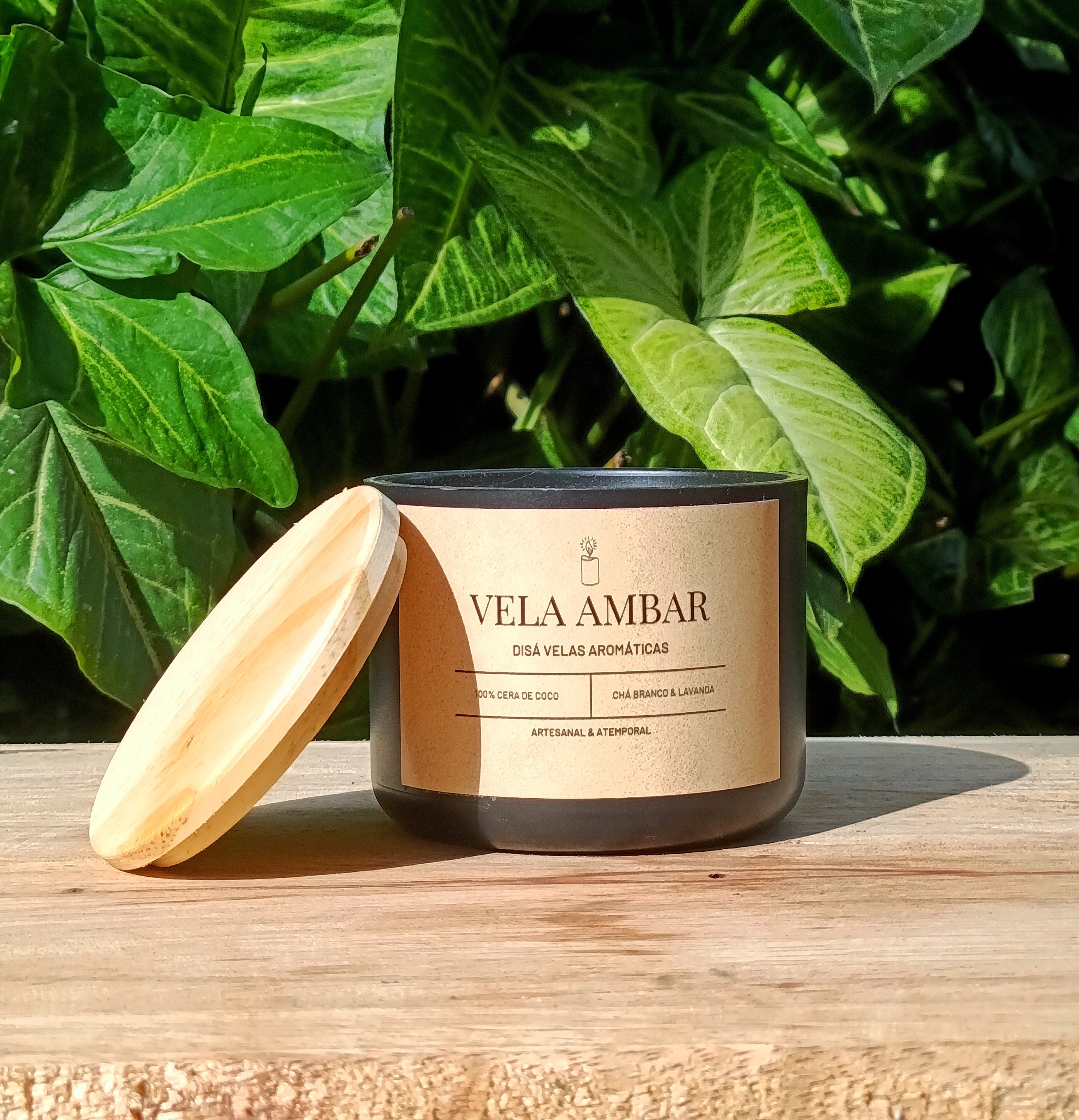 Vela Aromática Âmbar – 200g