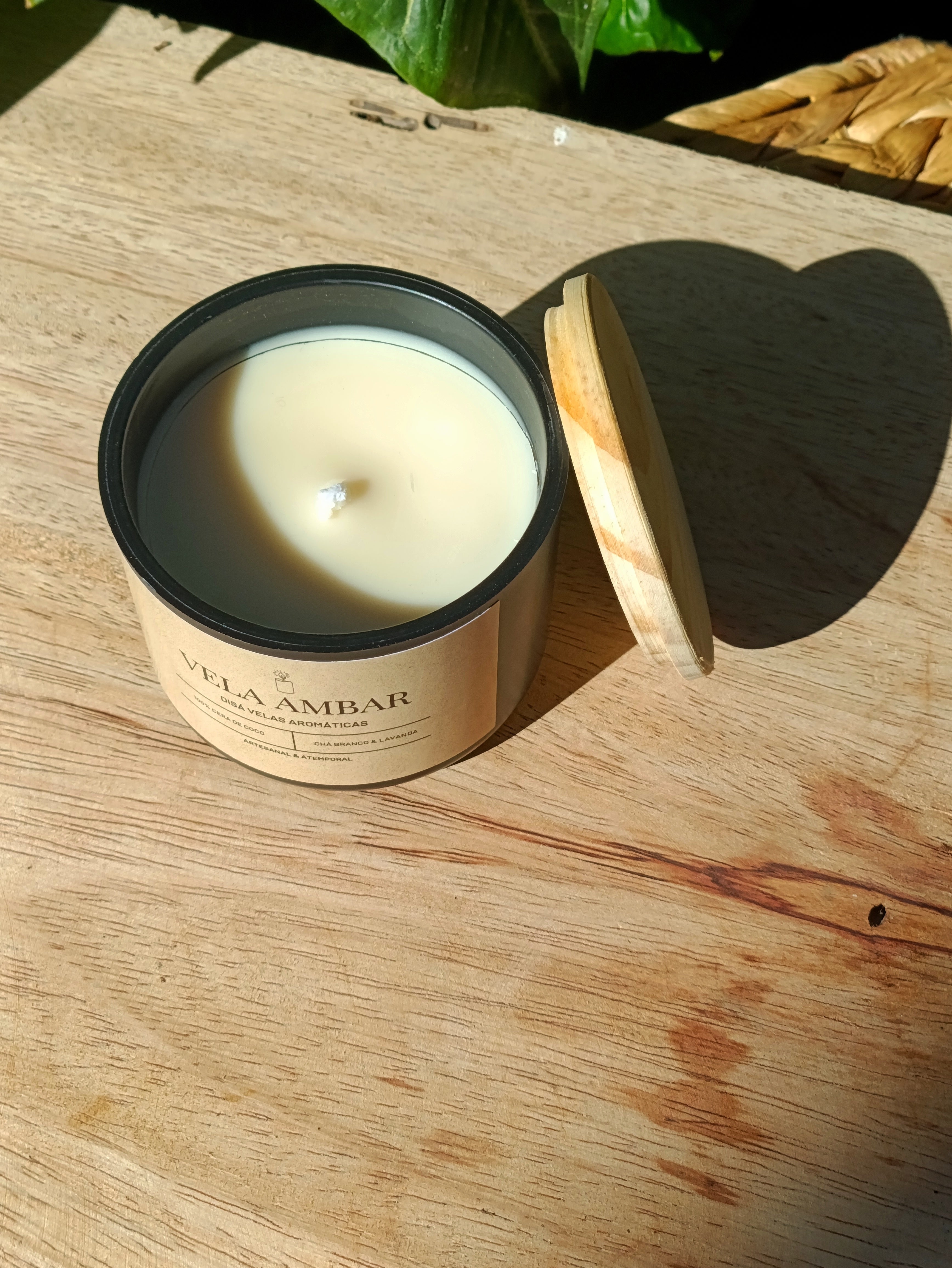 Vela Aromática Âmbar – 200g