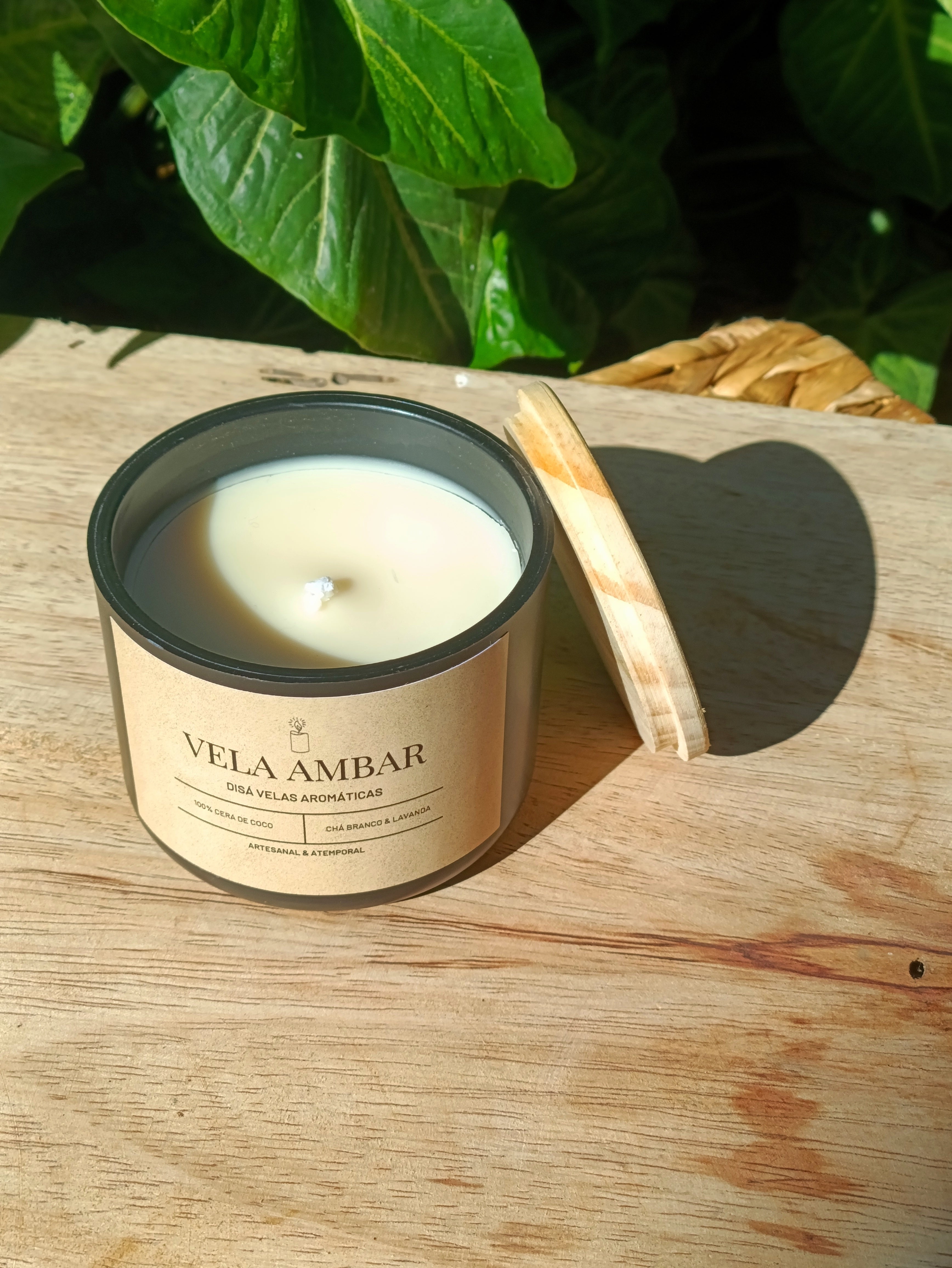 Vela Aromática Âmbar – 200g